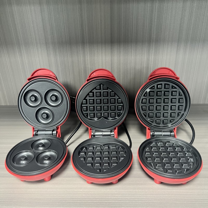Commercial Printing Press - Multi Functional Mini Heart-shaped Waffle Maker