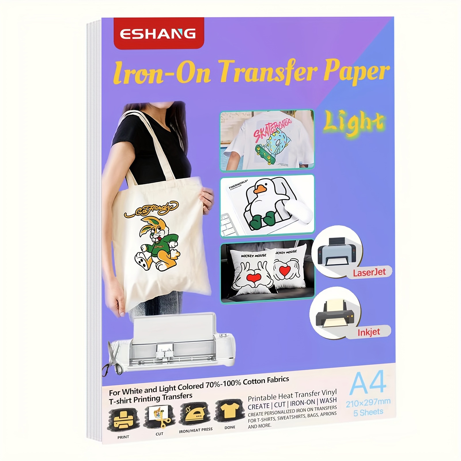 Printable Heat Transfer Vinyl - A4 Size Heat Transfer Paper For
