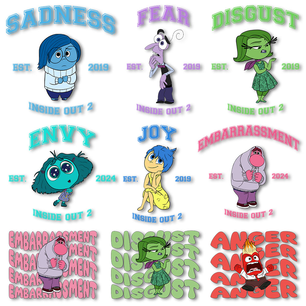 Printable Heat Transfer Vinyl - Inside Out Iron on Decals Heat