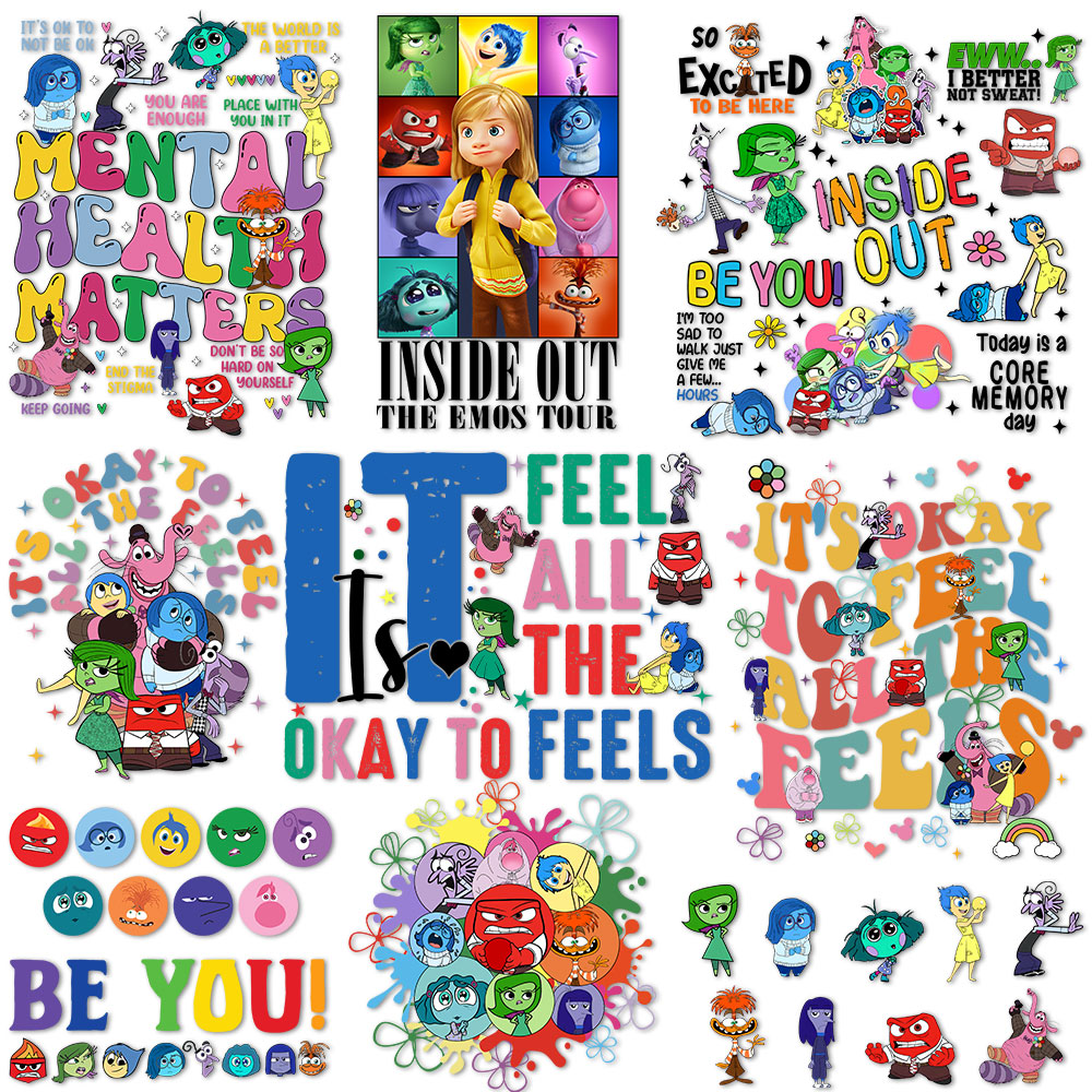 Printable Heat Transfer Vinyl - Inside Out Iron on Decals for