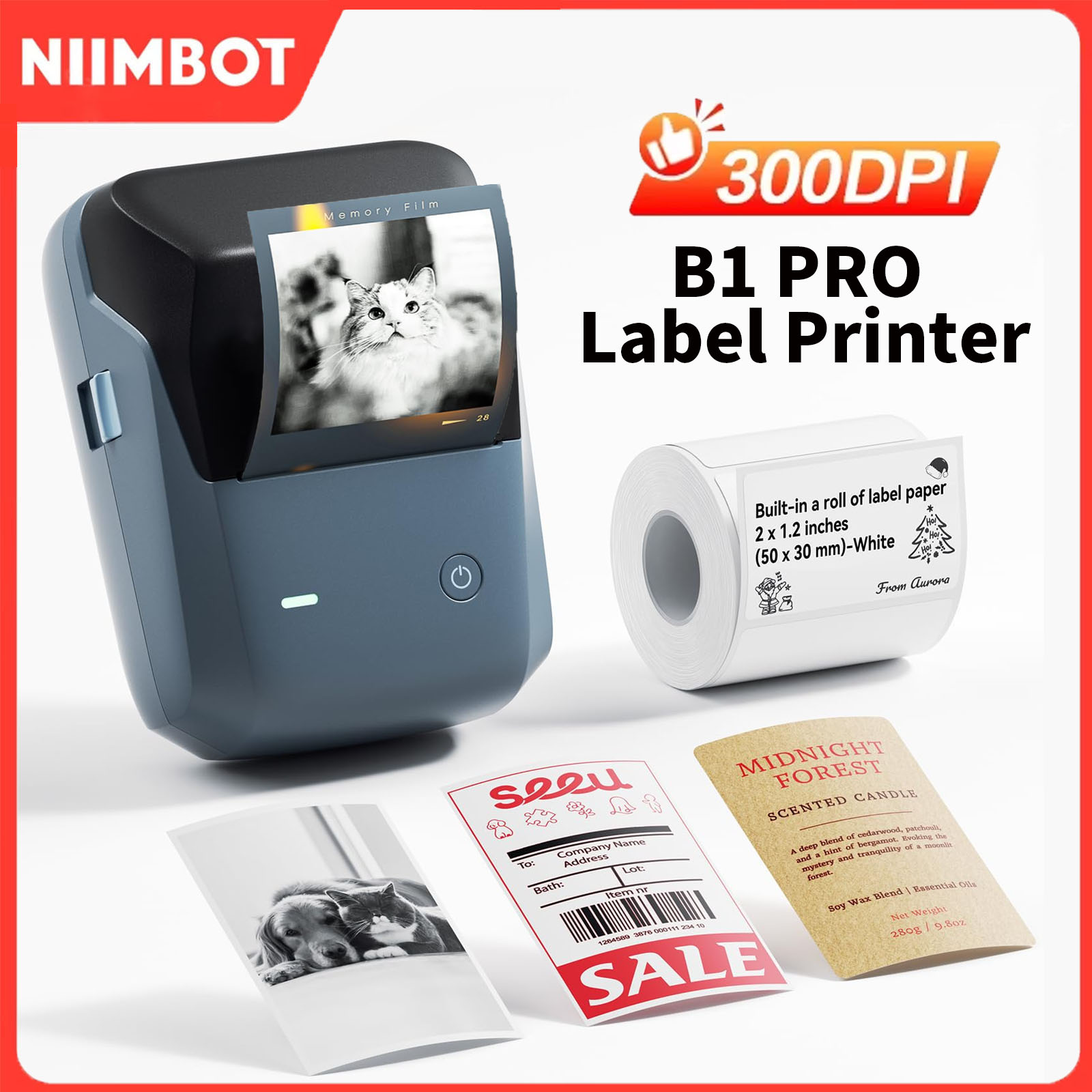 Niimbot B1/B1PRO Label Printer - Commercial Printing Dpi ulasan dan harga