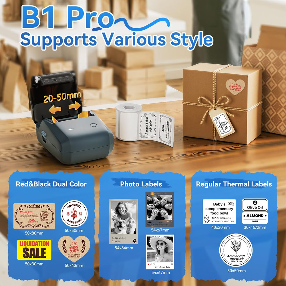 Niimbot B1/B1PRO Label Printer - Commercial Printing Dpi ulasan dan harga