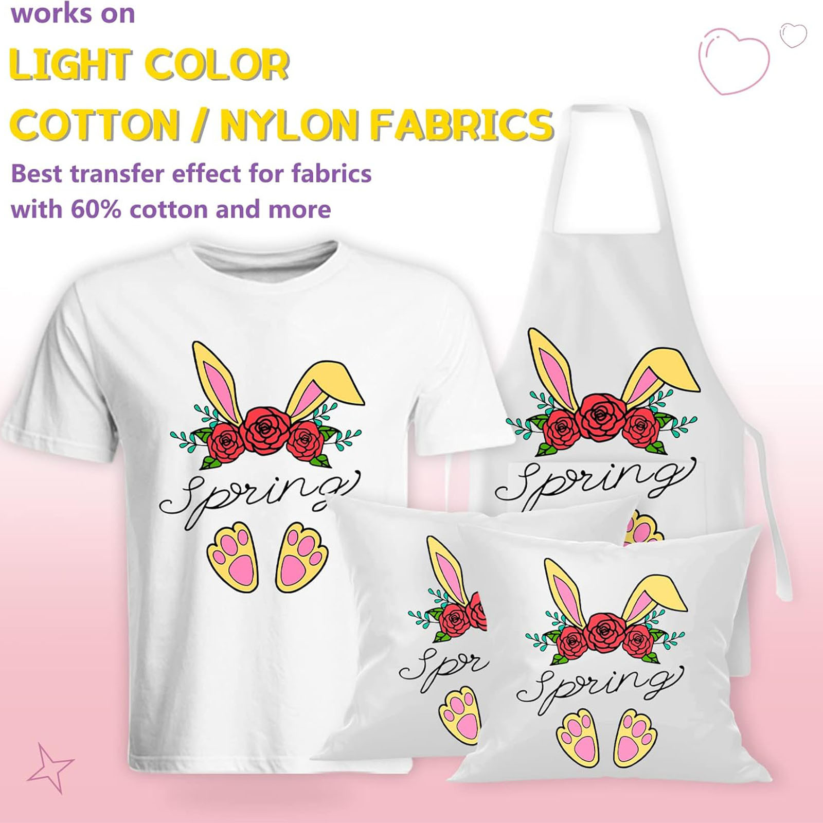 5 Sheets A4 Heat Transfer Pape - Printable Heat Transfer Vinyl ulasan dan harga
