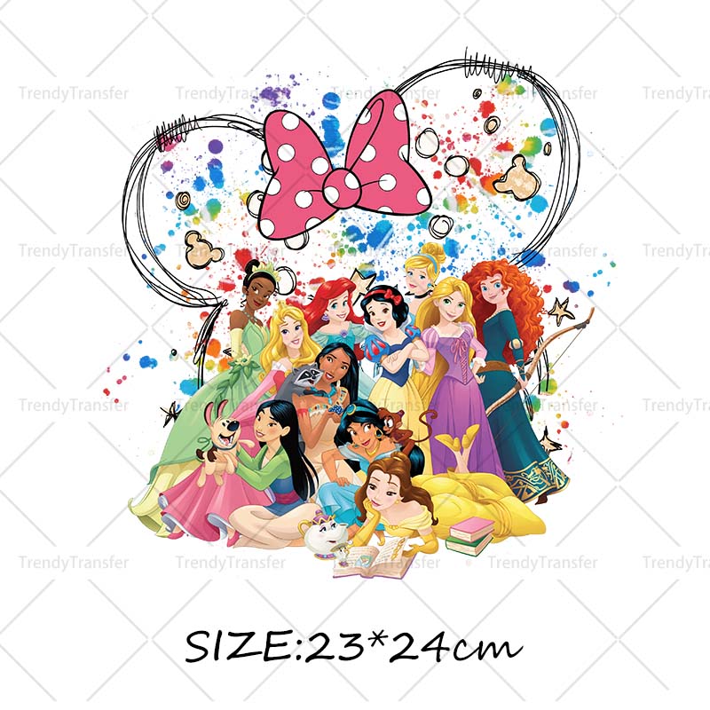 Watercolor Mouse Ear Princess  - Printable Heat Transfer Vinyl ulasan dan harga