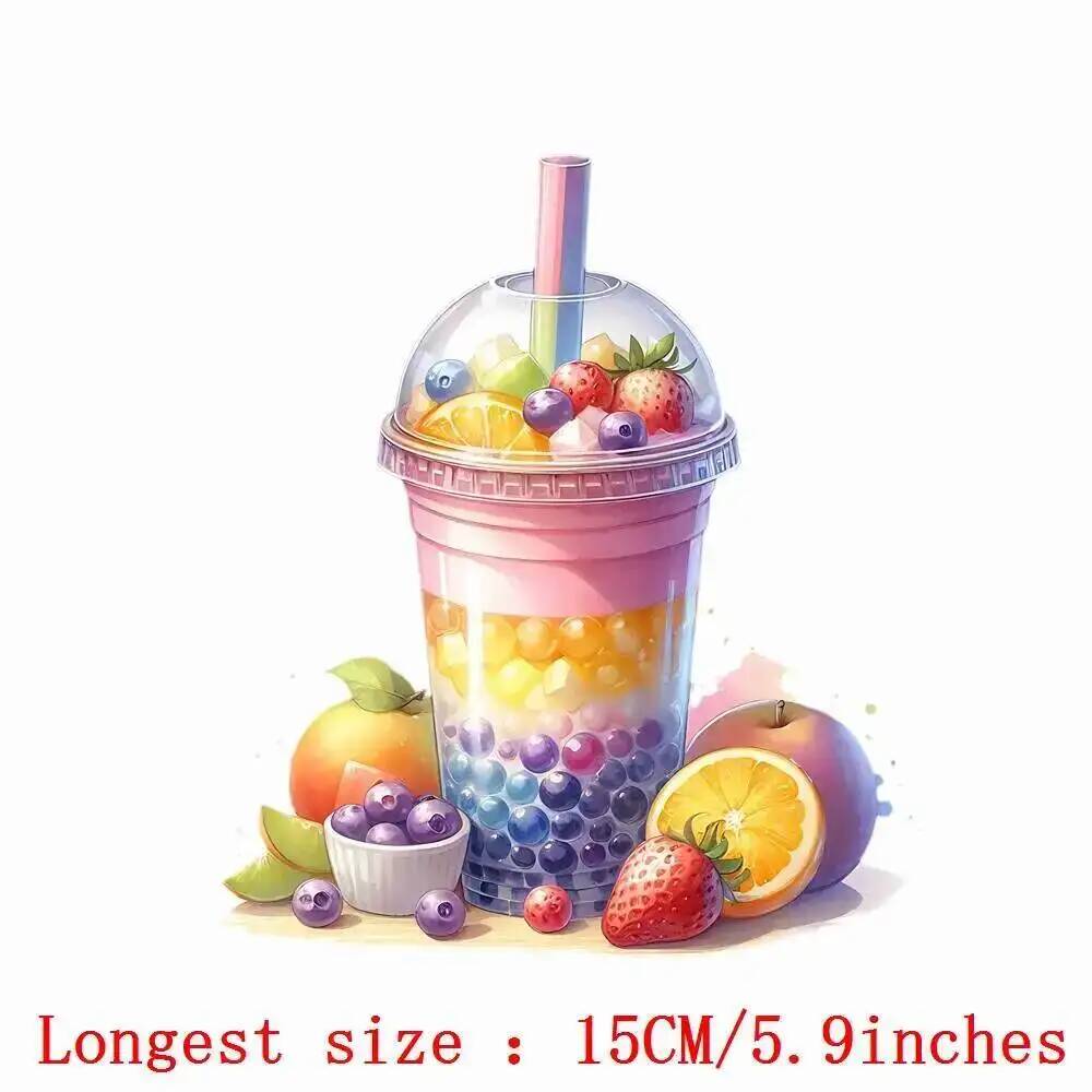 15cm Colorful Pearl Milk Tea F - Printable Heat Transfer Vinyl ulasan dan harga