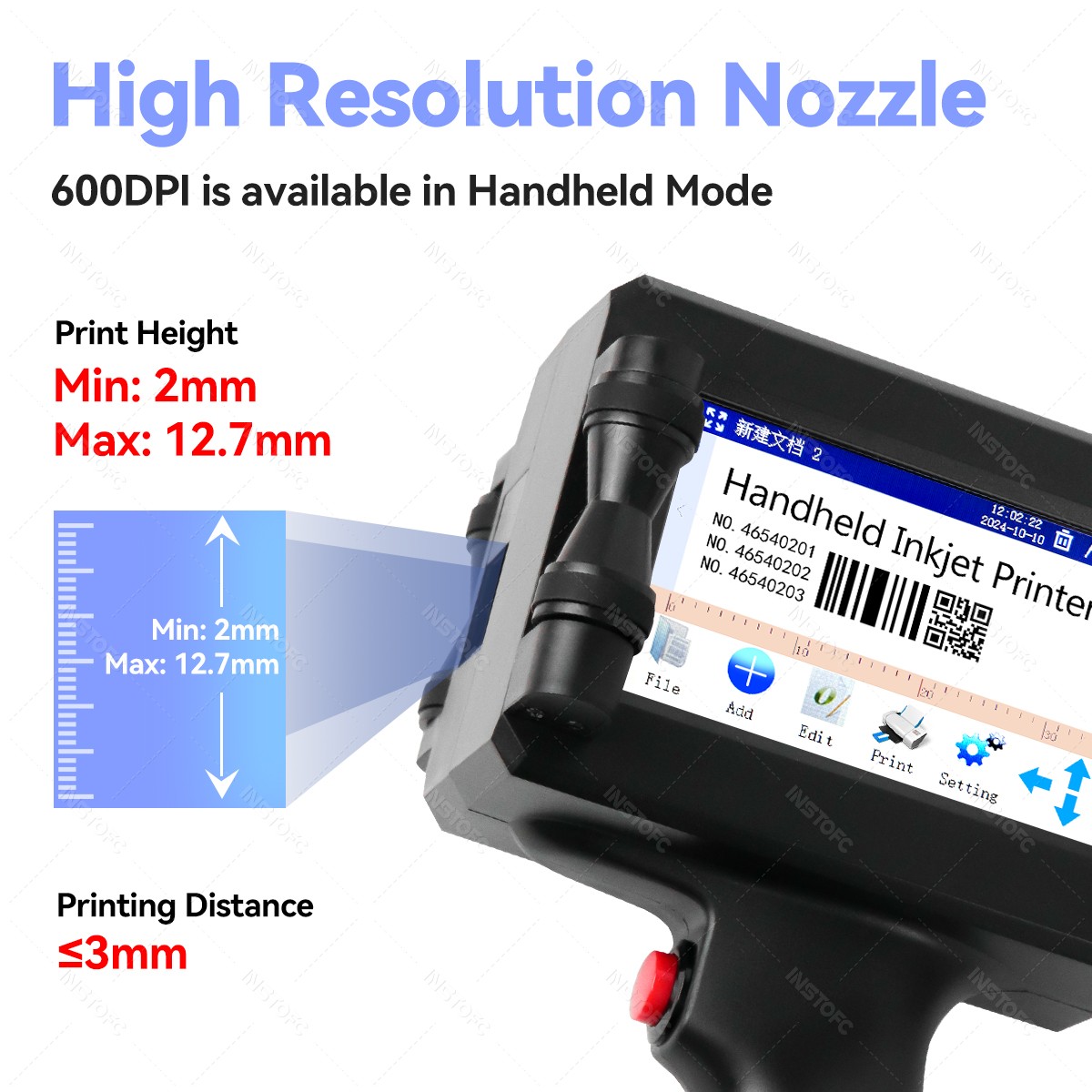 Handheld Inkjet Printer Portab - Commercial Printing Types ulasan dan harga