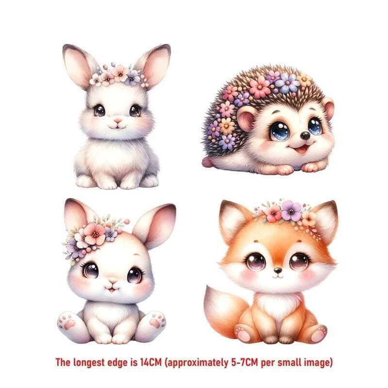 14CM Suit Cute Flower Animal F - Printable Heat Transfer Vinyl ulasan dan harga