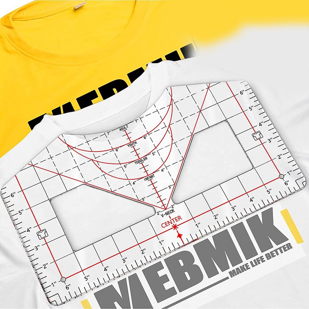 Tshirt Ruler Guide for Vinyl A - Commercial Printing Press ulasan dan harga