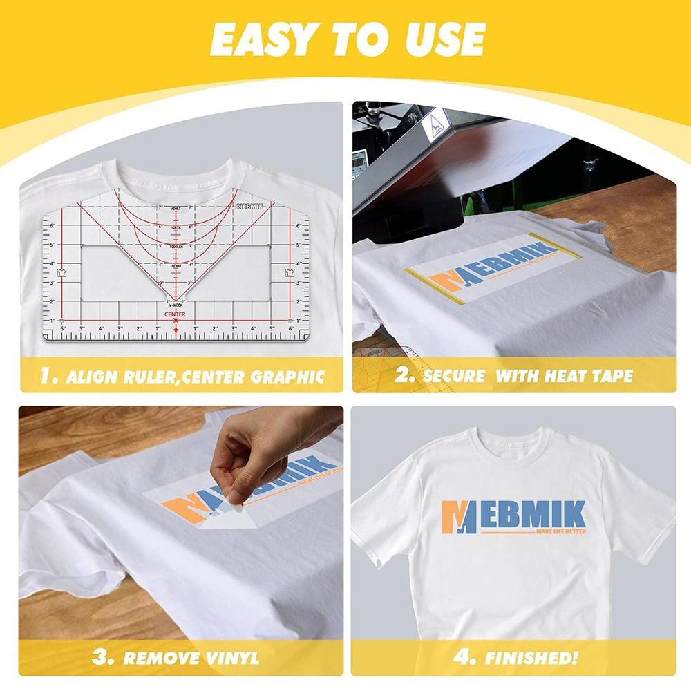 Tshirt Ruler Guide for Vinyl A - Commercial Printing Press ulasan dan harga