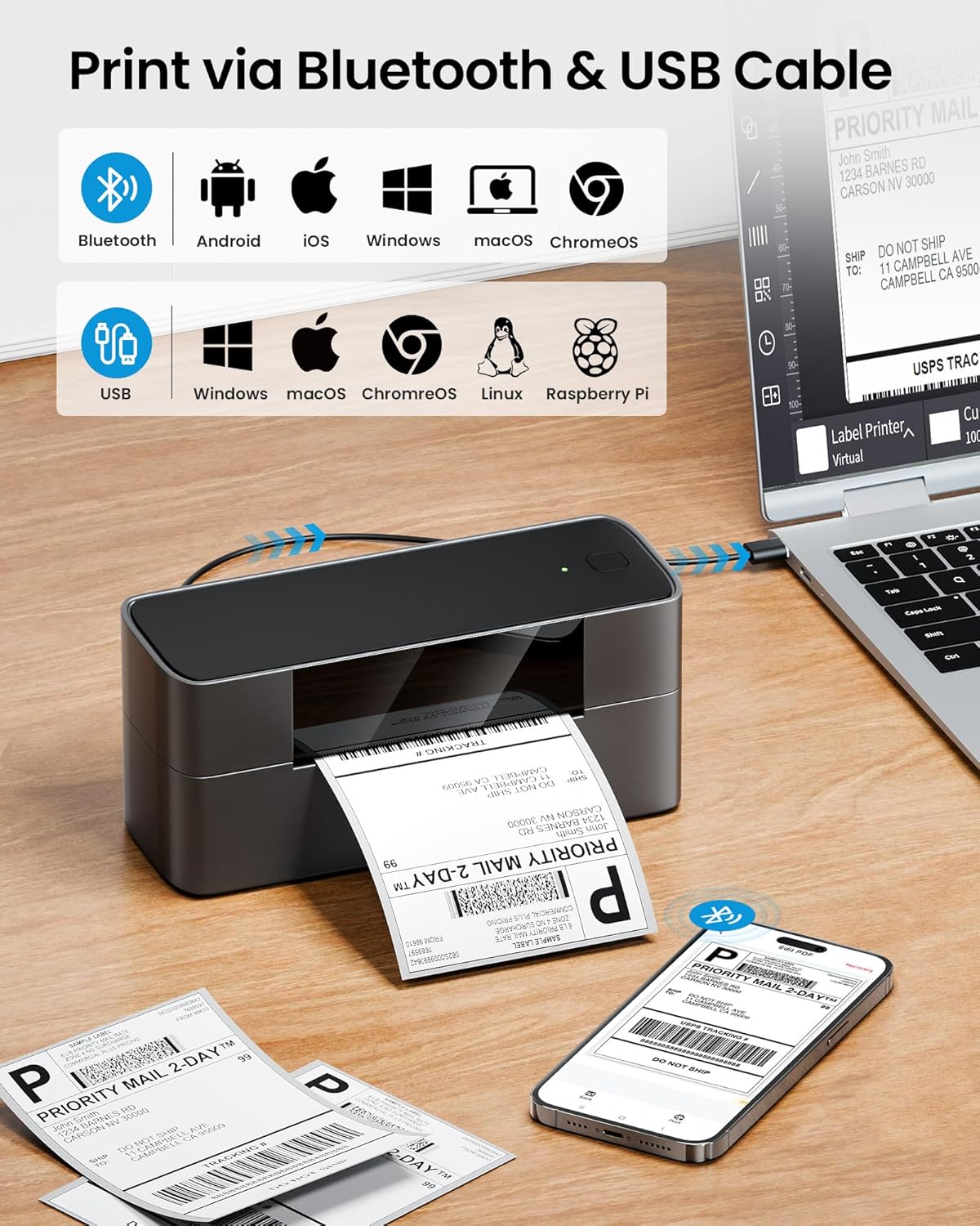 Markfield Shipping Label Print - Commercial Printing Types ulasan dan harga